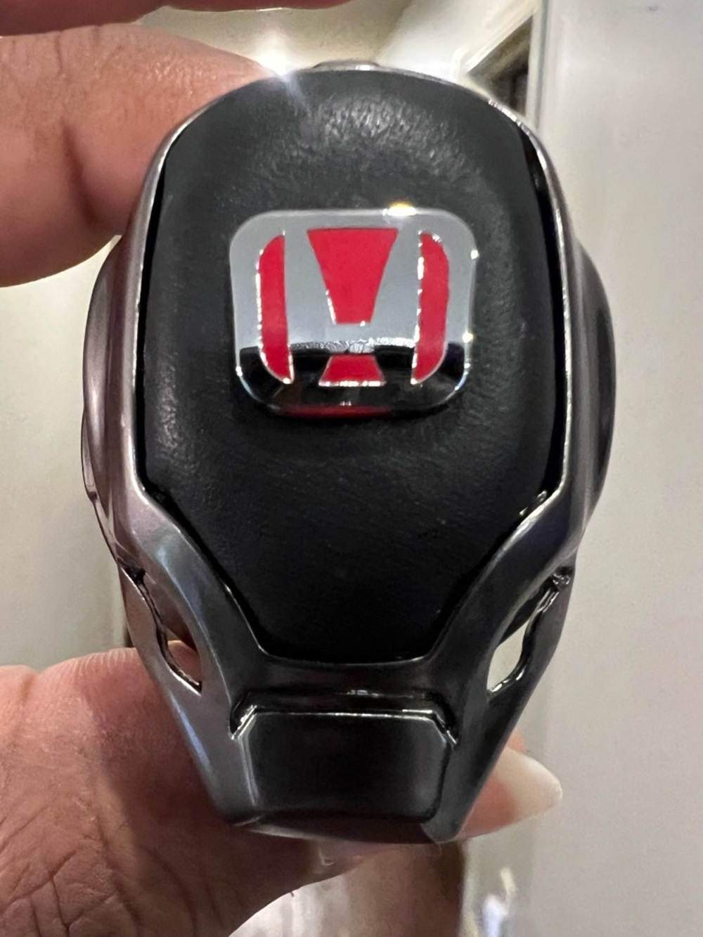 HONDA Black & Gray Car Auto Start Stop Push Button Engine Ignition Ring Cover